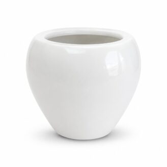 Premium Round Fiberglass Planter Pot | Luxury White FRP Flower Pot for Indoor & Outdoor Decor