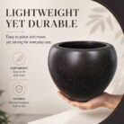 Premium Brown Speckled Fiberglass Planter Pot Luxury Galaxy Finish FRP Flower Pot for Indoor & Outdoor Decor (7)