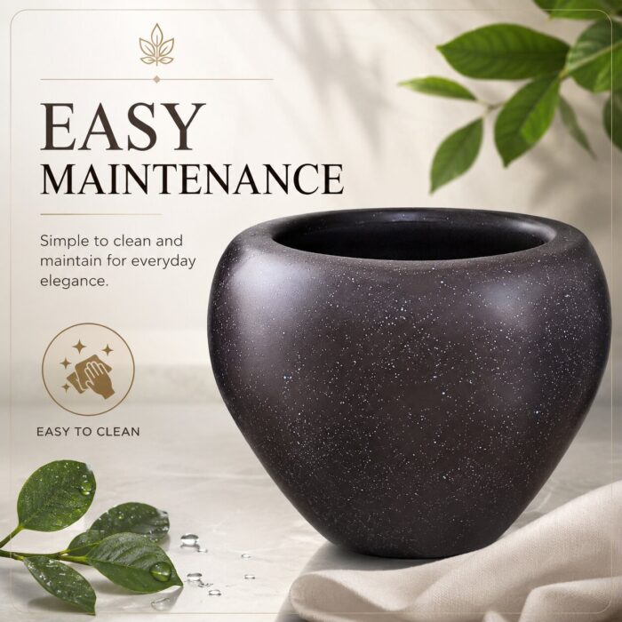 Premium Brown Speckled Fiberglass Planter Pot Luxury Galaxy Finish FRP Flower Pot for Indoor & Outdoor Decor (8) Premium Brown Speckled Fiberglass Planter Pot Luxury Galaxy Finish FRP Flower Pot for Indoor & Outdoor Decor (8)