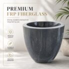 Premium Grey Speckled Fiberglass Planter Pot Luxury Galaxy Finish FRP Flower Pot for Indoor & Outdoor Decor (5)
