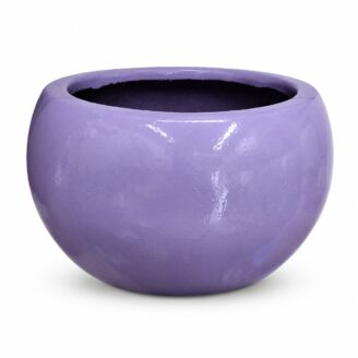 Premium Lavender Purple Fiberglass Planter Pot | Luxury Glossy FRP Flower Pot for Indoor & Outdoor Decor