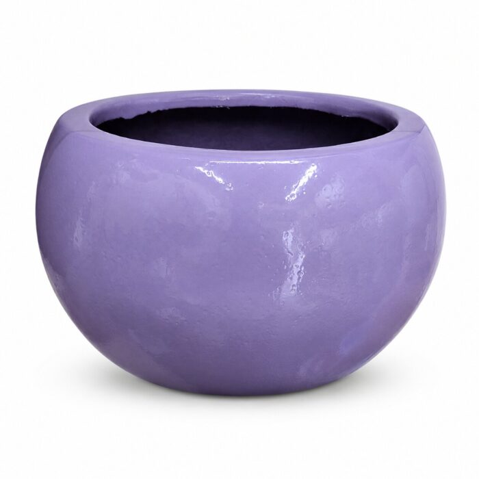 Premium Lavender Purple Fiberglass Planter Pot Luxury Glossy FRP Flower Pot for Indoor & Outdoor Decor (1)