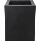 Premium Matte Black Square Fiberglass Planter Modern Tall FRP Planter Pot for Indoor & Outdoor Decor (8)