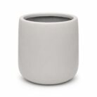 Premium Round White Fiberglass Planter Modern Cylindrical FRP Designer Pot (1)