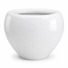 Premium Speckled Fiberglass Planter Pot Designer White Terrazzo Finish FRP Flower (2)