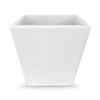 Premium Square Fiberglass Planter Pot Modern White FRP Flower Pot for Indoor & Outdoor Decor (6)