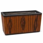Premium Wooden Finish Rectangular Fiberglass Planter Luxury FRP Trough Planter for Indoor & Outdoor Decor (8)